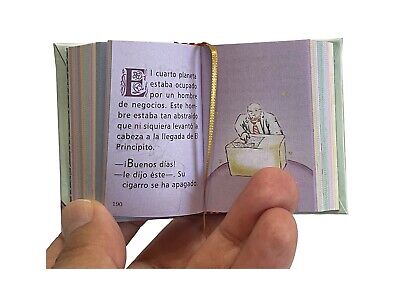 The little prince in spanish principito miniature book hardbound color pages