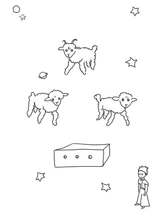 Draw me a sheep coloring page supercoloring libro de el principito el principito frases el principito dibujos