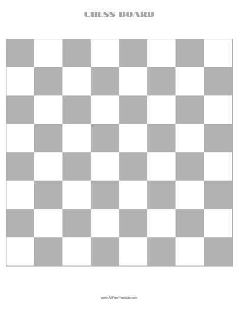 Chess game â free printable