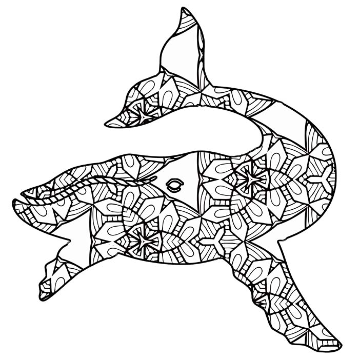 Free printable geometric animal coloring pages the cottage market