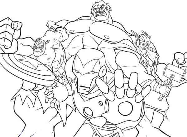 Avengers coloring pages for free