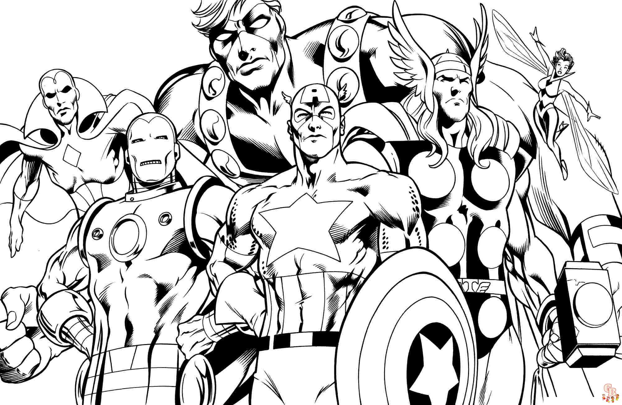 Avengers coloring pages