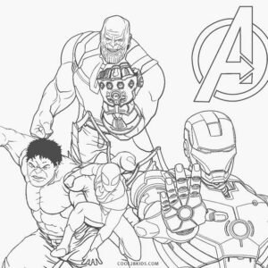 Avengers coloring pages printable for free download