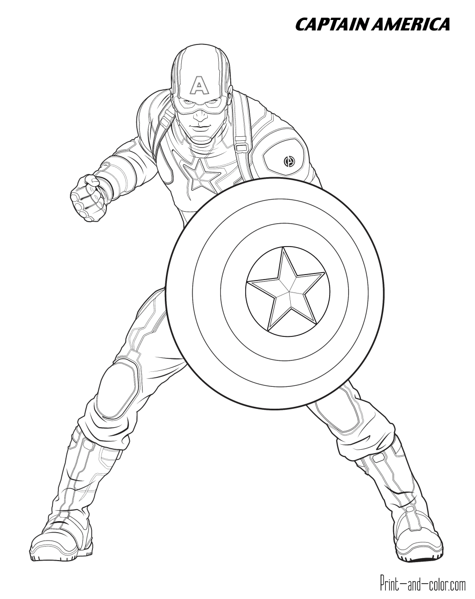 Avengers coloring pages print and color