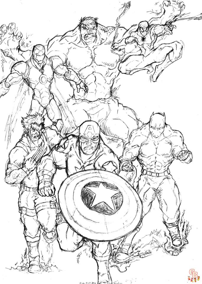 Avengers coloring pages