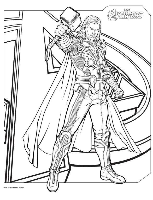 Avengers coloring pages