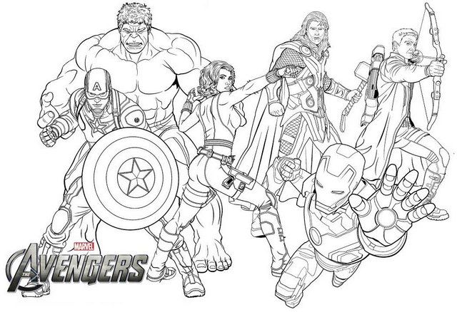 Avengers endgame coloring pages for fans