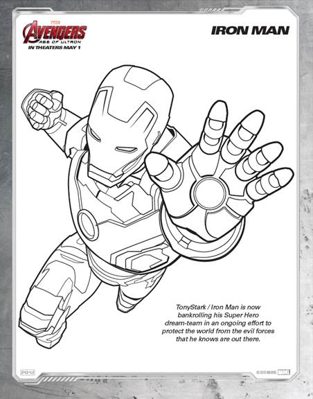 Free avengers age of ultron printable coloring sheets