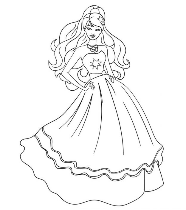 Top free printable barbie coloring pages online