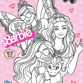 Barbie coloring pages printable print for girls by afakbocoloris