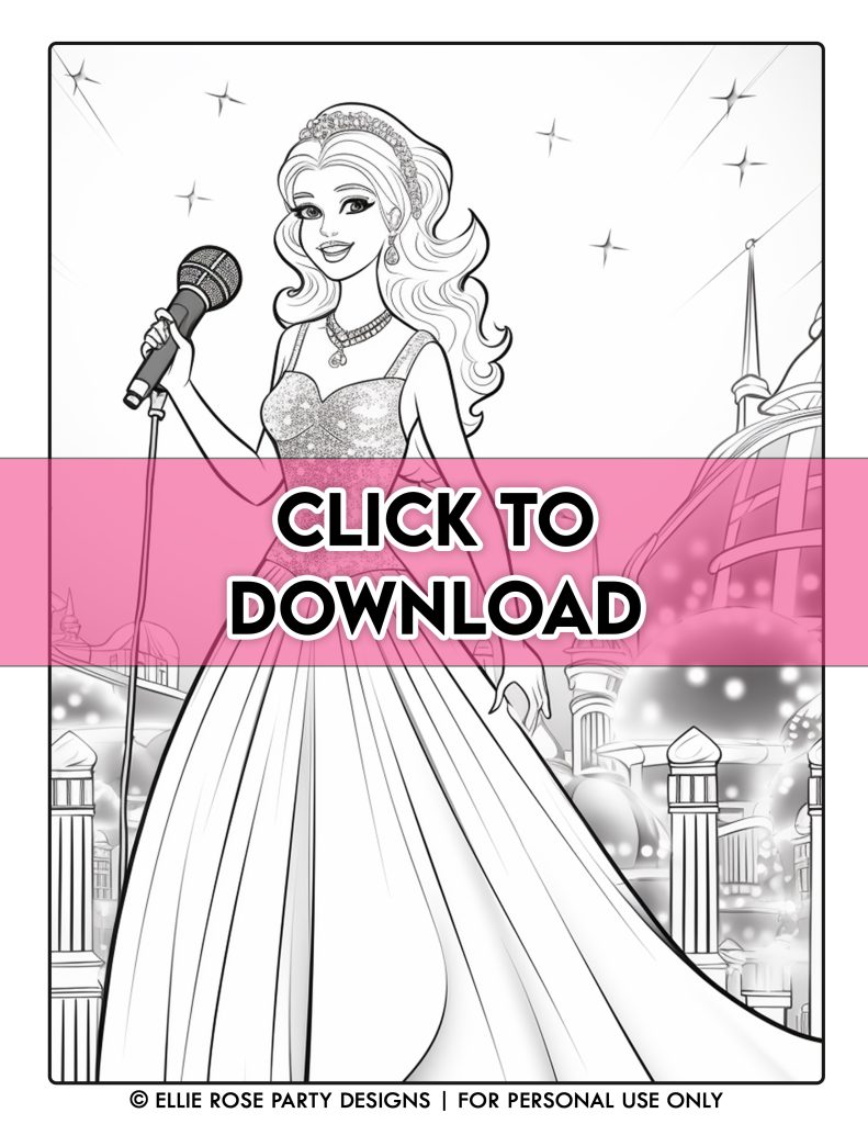 Free barbie coloring pages the ultimate collection