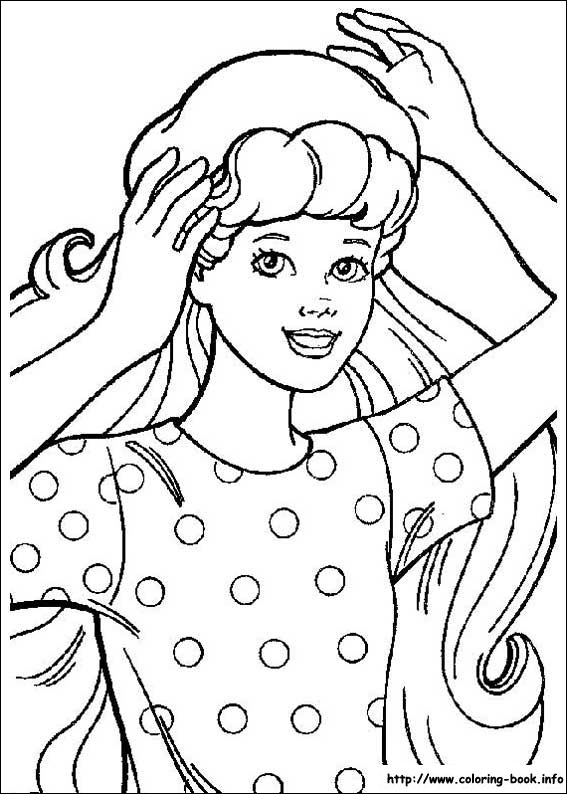 Barbie coloring picture