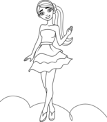 Barbie coloring pages free coloring pages