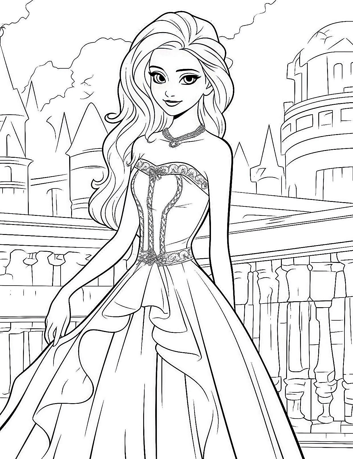 Barbie coloring pages for kids and adults