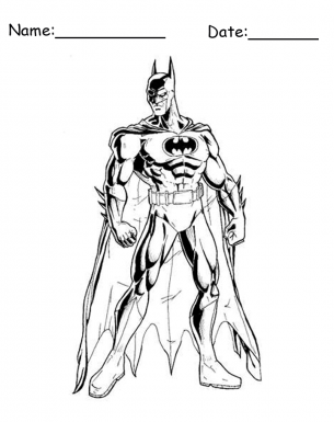 Printable batman coloring page