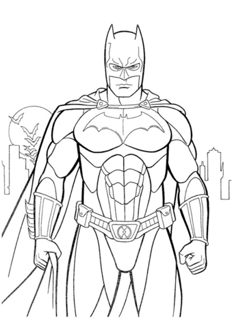 Batman coloring page free printable coloring pages