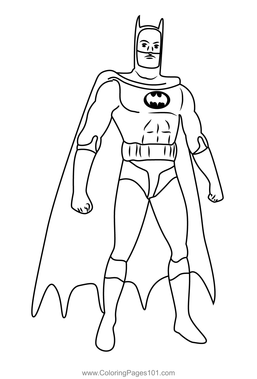 Batman coloring page for kids