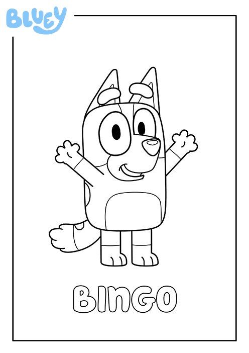 Print your own colouring sheet of s sister bingo