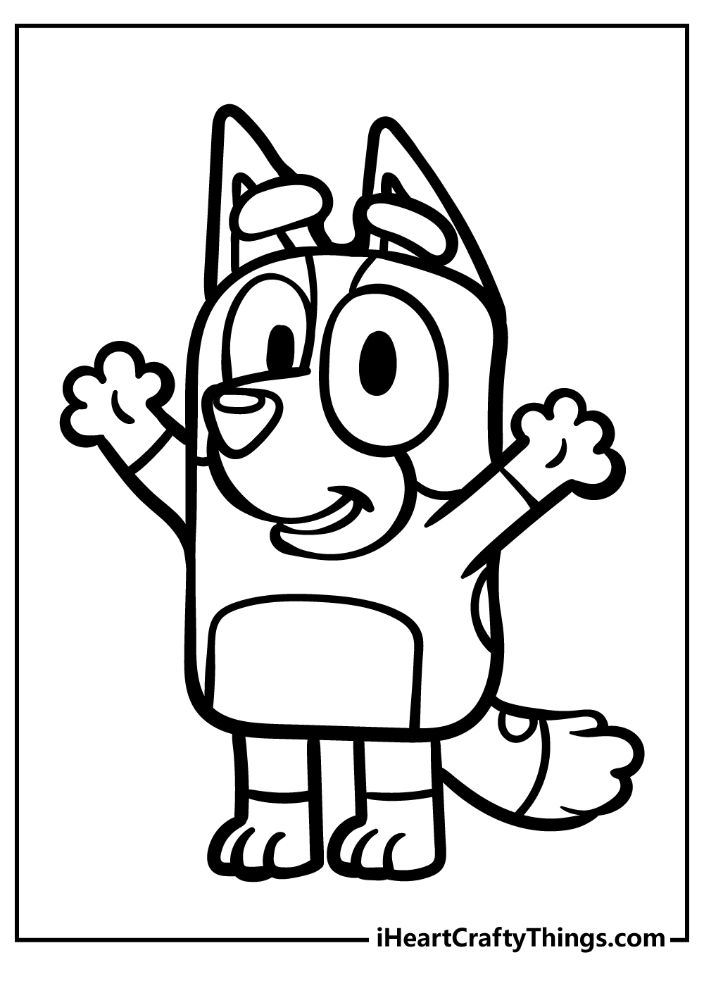 Bluey coloring pages free printables