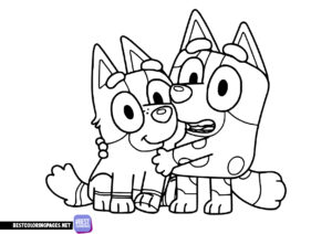 Bluey coloring pages