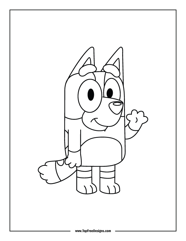 Bluey coloring pages