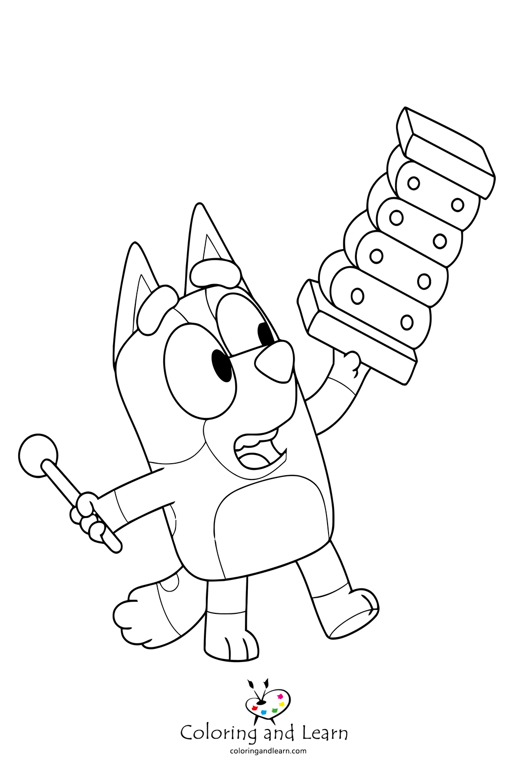 Bluey coloring pages rbluey