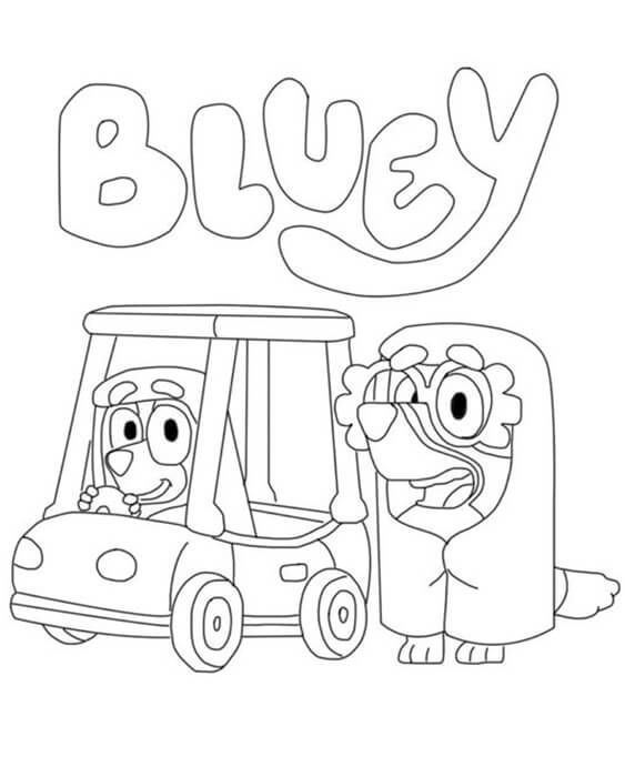 Free easy to print bluey coloring pages nd birthday party themes st boy birthday baby birthday party theme