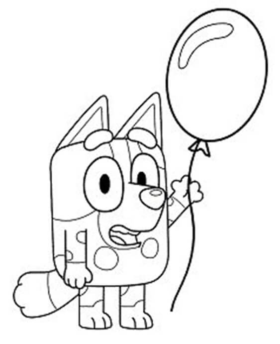 Free easy to print bluey coloring pages