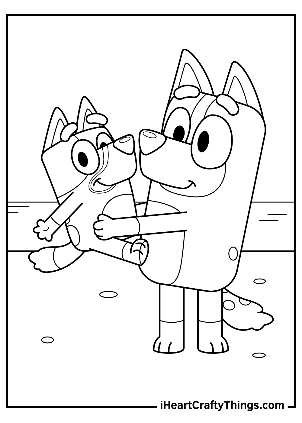 Bluey coloring pages free printables