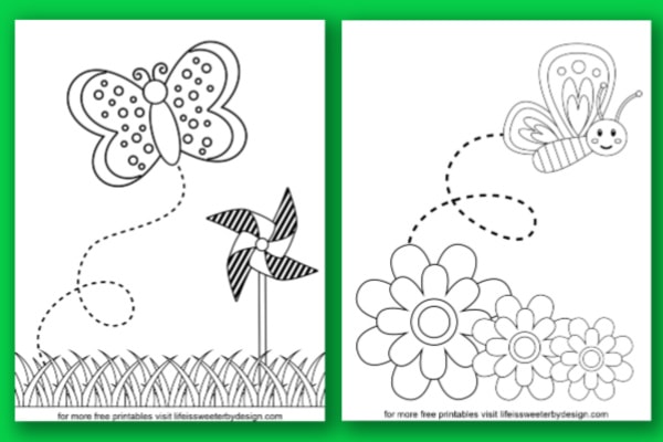 Butterfly coloring pages