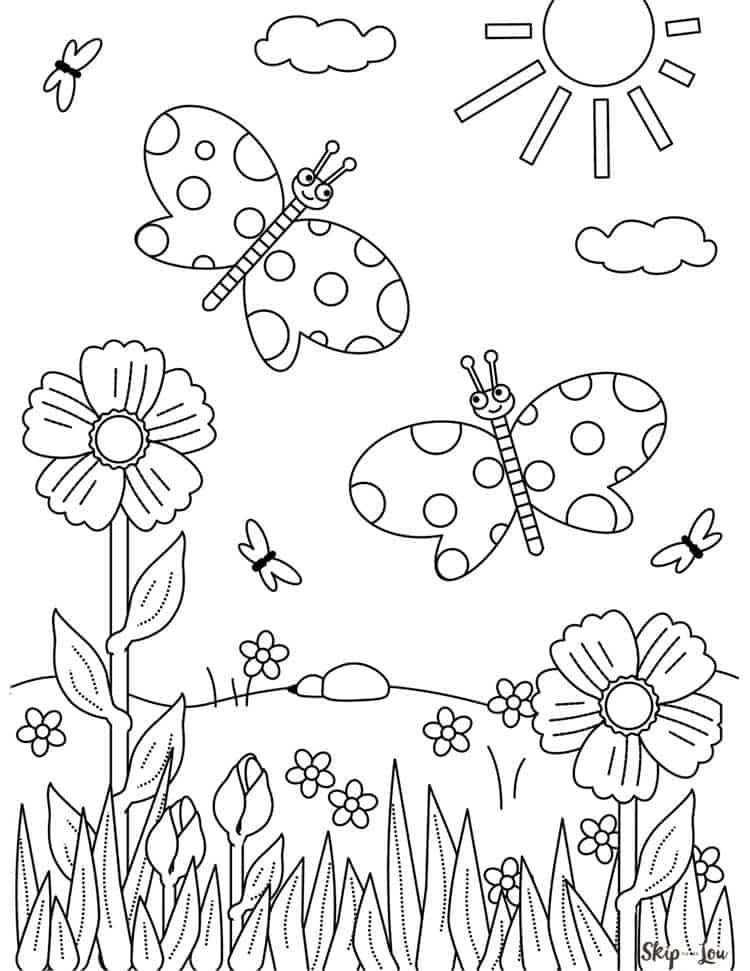 Beautiful butterfly coloring pages to download and print skip to my lou