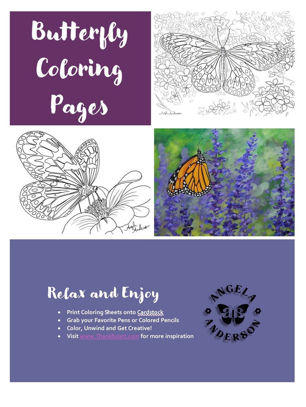 Butterfly coloring pages