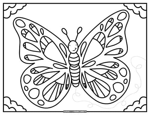 Butterfly coloring pages