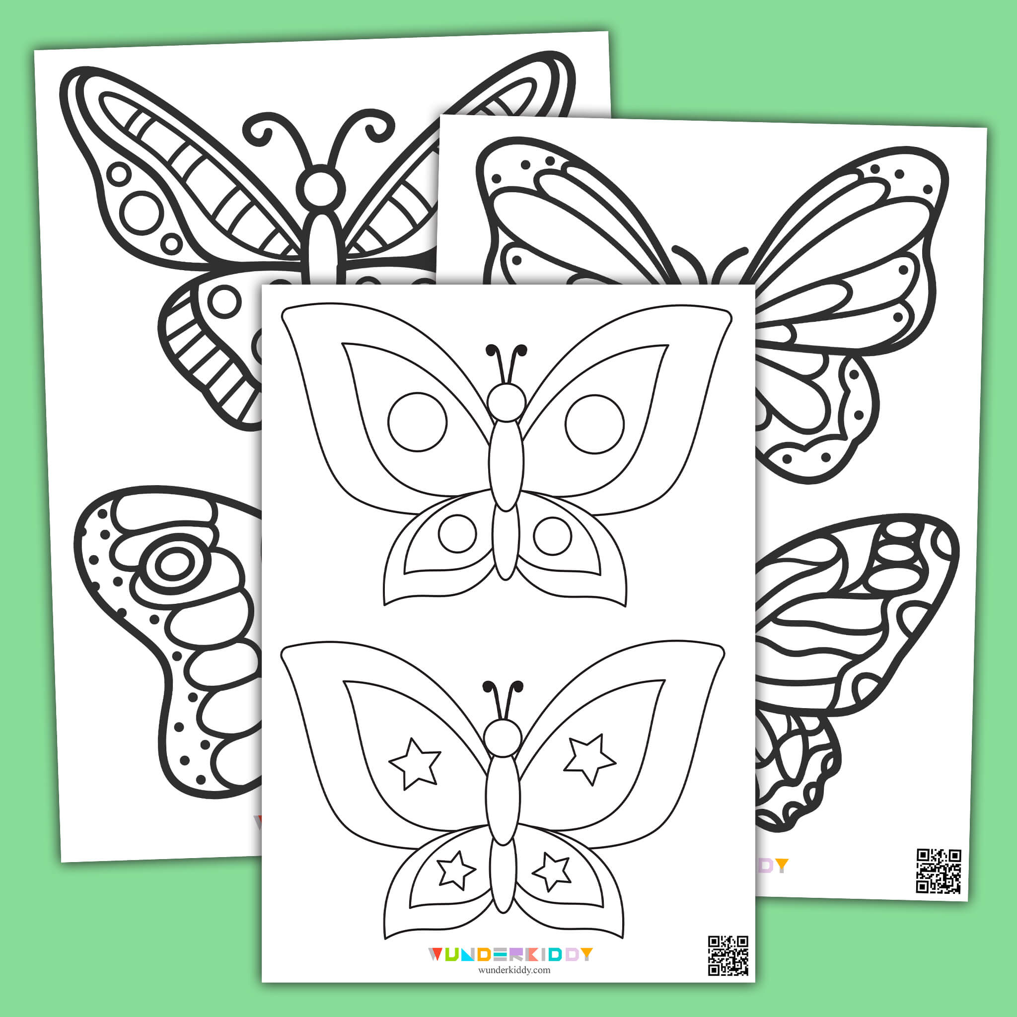 Free printable butterfly coloring book for preschoolers