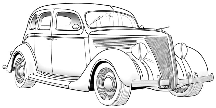 Car coloring pages