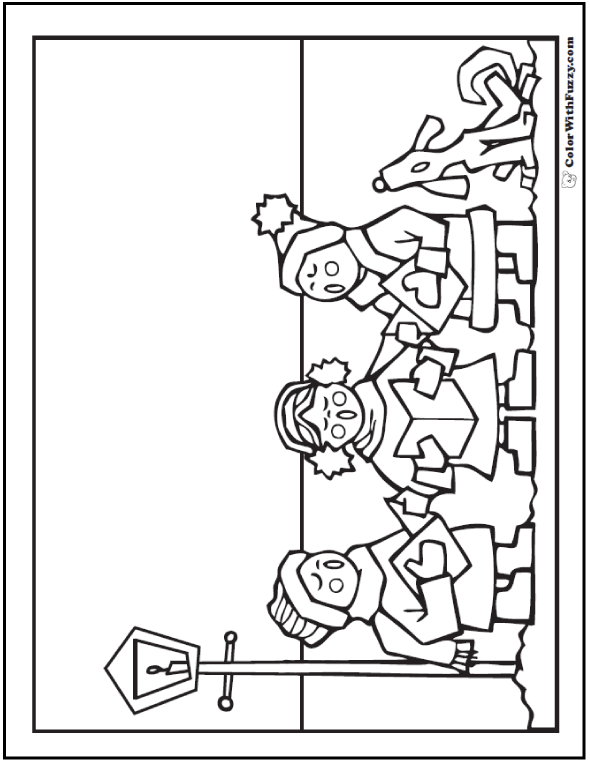 Free christmas coloring pages