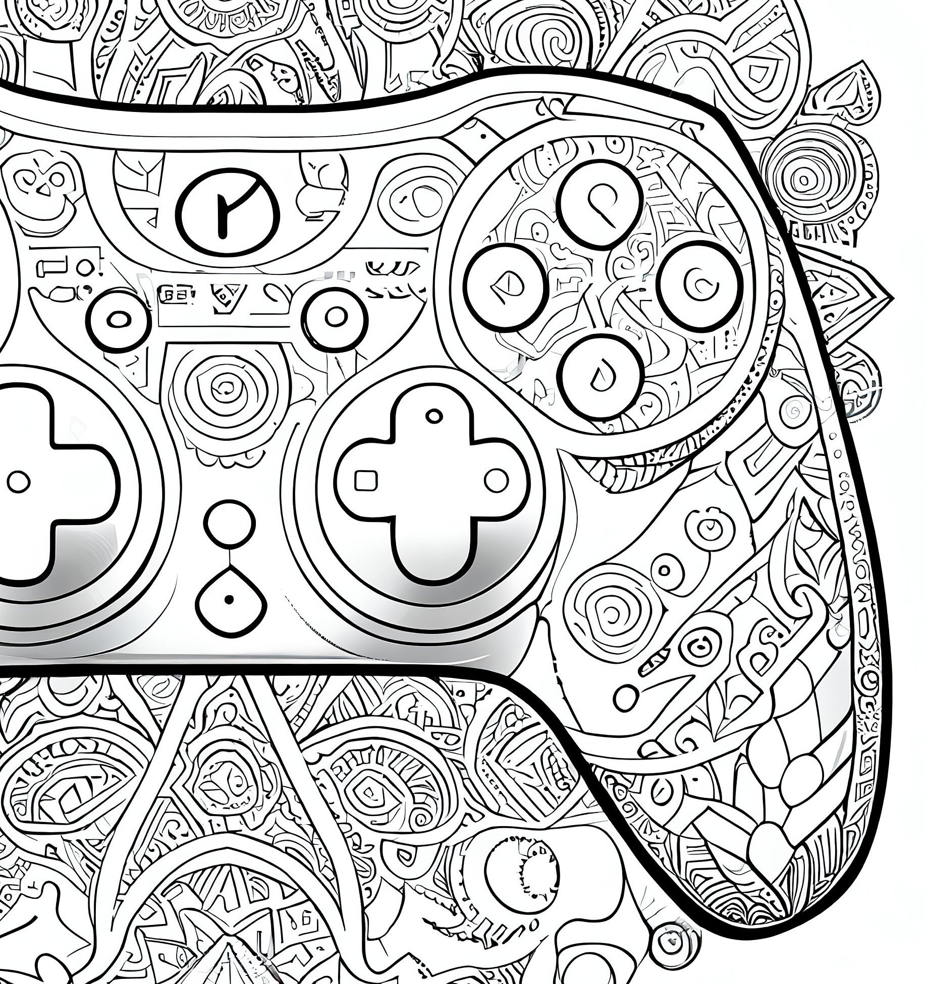 Pack stress relief coloring pages gaming controller digital print detailed mandala dragon instant download set coloring books adults