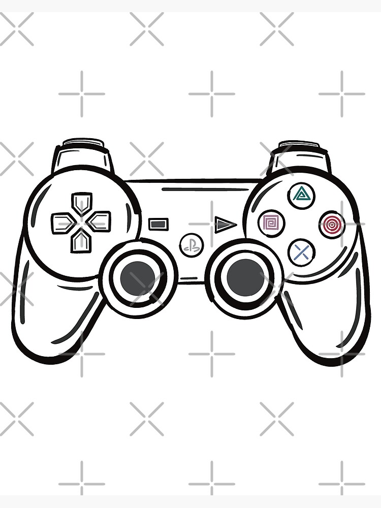 The ps controller art board print for sale by shamaloka