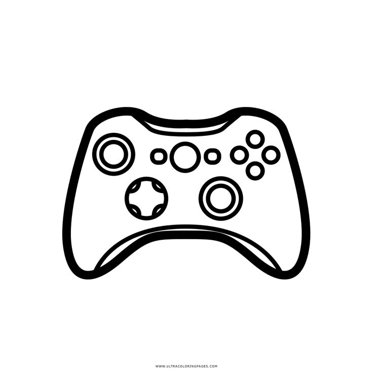 Download or print this amazing coloring page video game controller coloring page