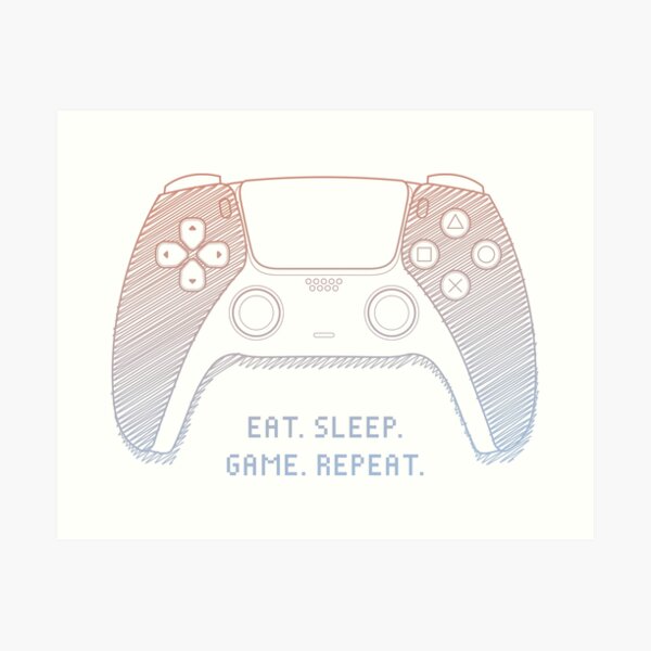 Playstation controller art prints for sale