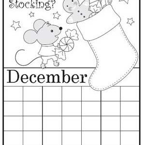 December coloring pages printable for free download
