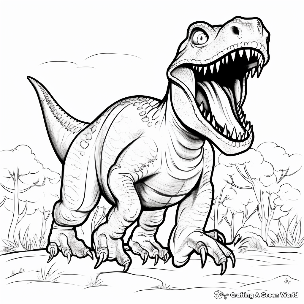 Dinosaur coloring pages