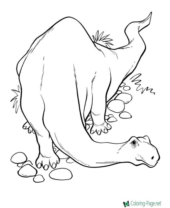 Dinosaurs coloring pages