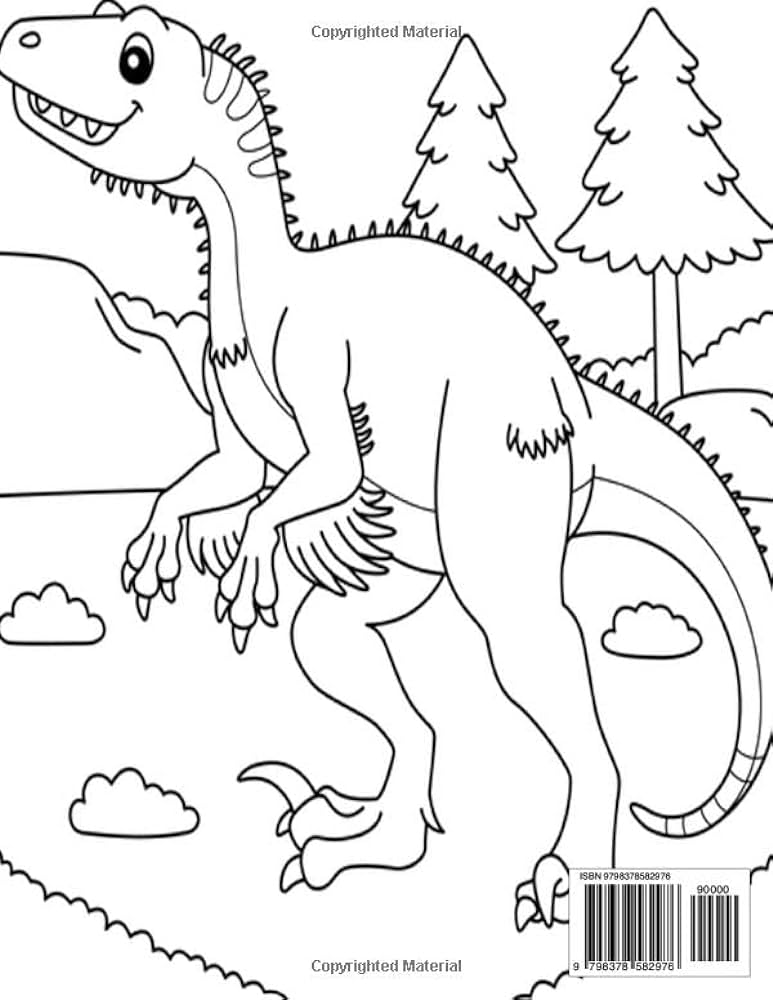 Dinosaurs coloring book for kids this dinosaur coloring book is packed with over coloring pages for kids large print dinosaur coloring book for kids ages