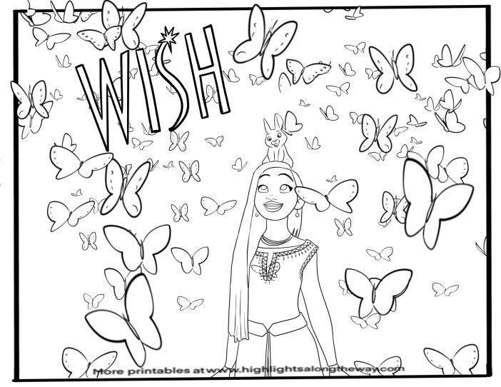 Wish coloring pages