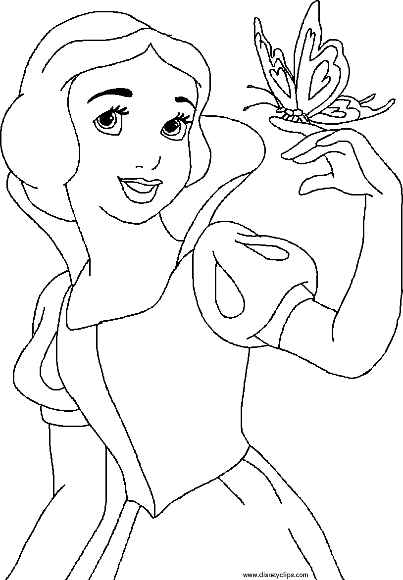 Free printable disney princess coloring pages for kids