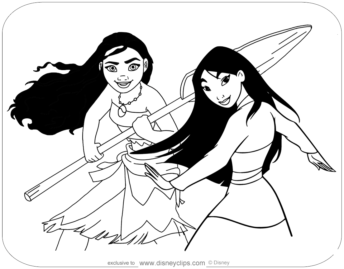 Disney princess coloring pages pdf printables