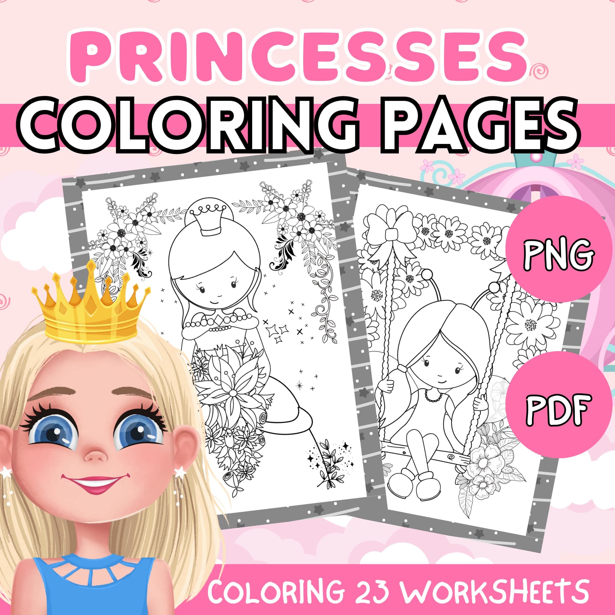 Princess coloring pages