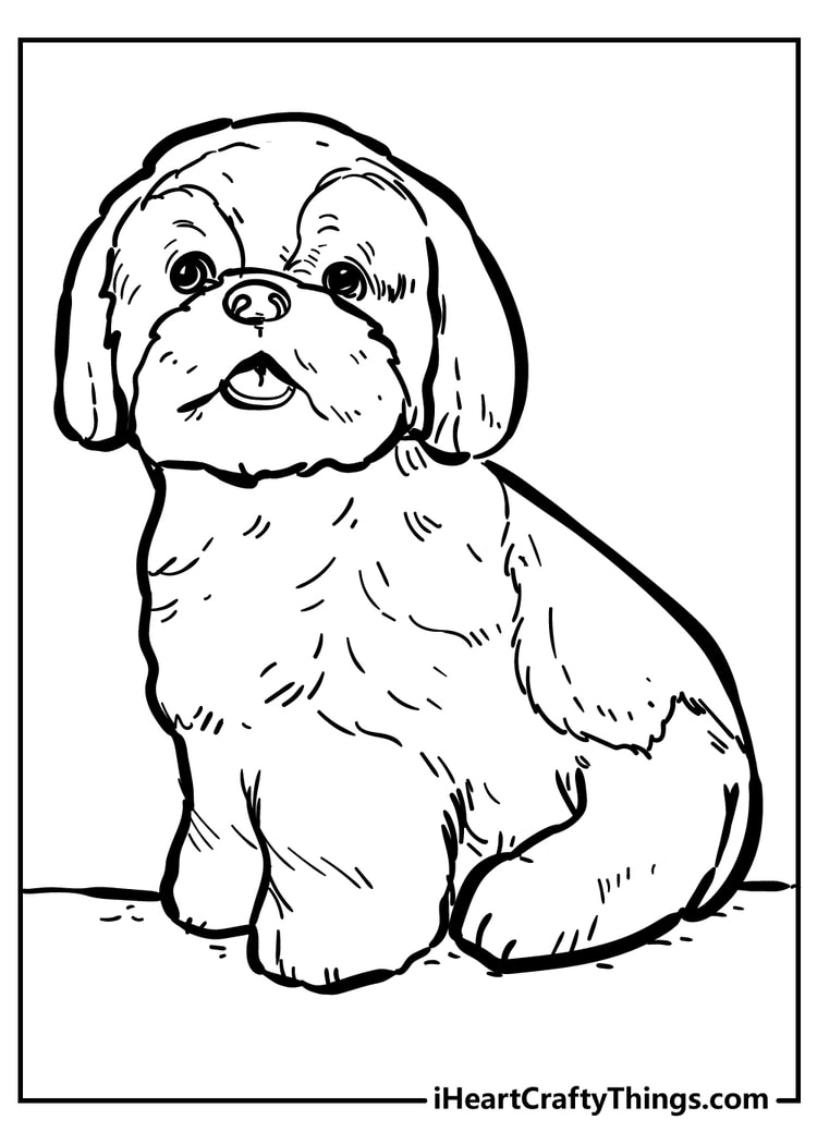 Dog coloring pages free printables