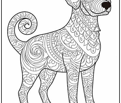 Tag dog coloring page print it free